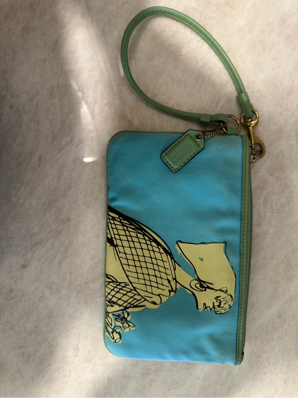 Coach Bonnie Cashin Limited Edition Graphic Wristlet Kisslock